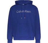 Kapuzensweatshirt CALVIN KLEIN "LS EU 350TERRY HOODIE", Herren, Gr. XXL, blau majesty, Sweatware, Obermaterial: 92% Baumwolle, 8% Polyester, unifarben, regular fit normal, Rundhals, eingesetzt Rippbün