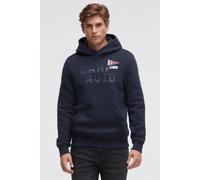 Kapuzensweatshirt CAMP DAVID, Herren, Gr. 3XL, blau, Sweatware, Material: 72% Baumwolle, 28% Polyester, bedruckt, regular fit normal, Rundhals, eingesetzt Rippbündchen, Sweatshirts, mit Rippbündchen (