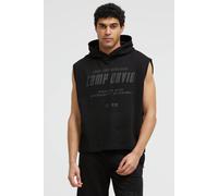 Kapuzensweatshirt CAMP DAVID, Herren, Gr. 3XL, schwarz, Web, Material: 100% Baumwolle, bedruckt, regular fit normal, Rundhals, angeschnitten gerader Abschluss, Sweatshirts, aus Baumwolle (13928614-XXX