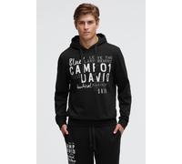 Kapuzensweatshirt CAMP DAVID, Herren, Gr. L, schwarz, Sweatware, Material: 52% Baumwolle, 48% Polyester, bedruckt, relaxed fit normal, Rundhals, eingesetzt Rippbündchen, Sweatshirts, mit Baumwolle (68
