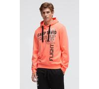Camp David Herren Sweatshirt mit Kapuze (neonorange, XL) orange XL