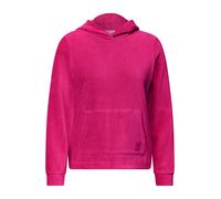 Kapuzensweatshirt CECIL, Damen, Gr. M (40), pink (pink flash), Cord, Obermaterial: 78% Baumwolle, 18% Polyester, 4% Elasthan, unifarben, hüftlang, Rundhals, Bündchen, Sweatshirts, Cord-Qualität, mit E