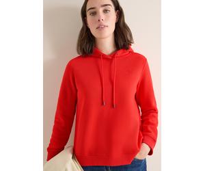 Kapuzensweatshirt CECIL, Damen, Gr. XXL (46), pumkin orange, Sweatware, Obermaterial: 54% Polyester, 46% Baumwolle. Futter: 50% Baumwolle, 50% Polyester, unifarben, lässig geschnitten hüftbedeckend, R