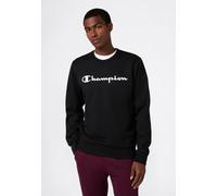 Kapuzensweatshirt CHAMPION "BASICS Fleece Crewneck Sweatshirt Large Logo", Jungen, Gr. XXL (60/62), schwarz (nbk, ns), Obermaterial: 55% Baumwolle, 45% Polyester, Sweatshirts (43847057-XXL) nbk, ns