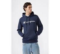 Kapuzensweatshirt CHAMPION "BASICS Fleece Hoodie Large Logo", Herren, Gr. L (52/54), blau (nny, ns), Obermaterial: 55% Baumwolle, 45% Polyester, Sweatshirts (22074556-L) nny, ns