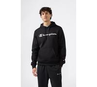 Kapuzensweatshirt CHAMPION "BASICS Fleece Hoodie Large Logo", Herren, Gr. S (44/46), schwarz (nbk, ns), Obermaterial: 55% Baumwolle, 45% Polyester, Sweatshirts Kapuzensweatshirt (30566114-S)