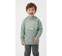 Kapuzensweatshirt CHAMPION "COLLEGE Terry Hoodie Large Logo", Jungen, Gr. S (128/134), ige, Obermaterial: 82% Baumwolle, 18% Polyester, Sweatshirts Kapuzensweatshirt, für Kinder, mit Kapuze, sportlich