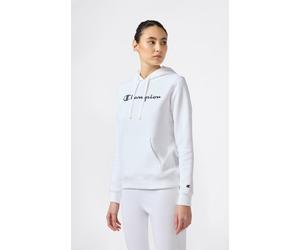Kapuzensweatshirt CHAMPION, Damen, Gr. M (40), weiß (wht, ns), Obermaterial: 55% Baumwolle, 45% Polyester, Sweatshirts (90780712-M) wht, ns