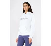 Kapuzensweatshirt CHAMPION "Graphic Hoodie", Damen, Gr. M, weiß (wht), Obermaterial: 55% Baumwolle, 45% Polyester, Sweatshirts, Graphic-Design, aus Baumwolle und Polyester (72688449-M) wht