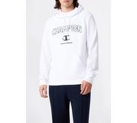 Kapuzensweatshirt CHAMPION "Graphic Terry Hoodie", Herren, Gr. L, wht, Obermaterial: 55% Baumwolle, 45% Polyester, normal, Rundhals, Sweatshirts, sportlicher Stil, für Erwachsene, Rundhalsausschnitt (