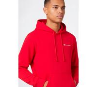 Kapuzensweatshirt CHAMPION "ICONS CONTRAST Terry Hoodie", Herren, Gr. S, rot (isa), Obermaterial: 70% Baumwolle, 30% Polyester, normal, Rundhals, Sweatshirts, 1 Teil im Set, aus Baumwolle und Polyeste