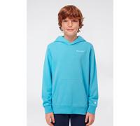Kapuzensweatshirt CHAMPION "ICONS CONTRAST Terry Hoodie", Jungen, Gr. M (140/146), mlkb, Obermaterial: 73% Baumwolle, 27% Polyester, Sweatshirts, für Kinder, sportlicher Stil, mit Kapuze (62148236-M)