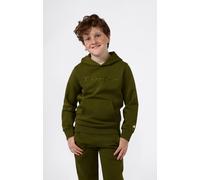 Kapuzensweatshirt CHAMPION "ICONS TONAL Hoodie Large Logo", Jungen, Gr. XL (164/170), grün (imv), Obermaterial: 73% Baumwolle, 27% Polyester, Sweatshirts, aus Baumwolle und Polyester, in den Größen S