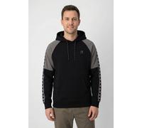Kapuzensweatshirt CHAMPION "Sports-inspired Interlock Hoodie with Tape detailing", Herren, Gr. M, nbk, dgg, Obermaterial: 82% Baumwolle, 18% Polyester, normal, Rundhals, Sweatshirts, für sportliche Ak
