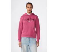 Kapuzensweatshirt CHAMPION "SPORTWEAR HOODIE Slim Fit", Damen, Gr. M, pink (map), Obermaterial: 55% Baumwolle, 45% Polyester, Sweatshirts, mit sportlicher Optik, körpernahe Slim-Fit-Passform, moderner