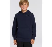 Kapuzensweatshirt CHAMPION "SPORTWEAR HOODIE Standard Fit", Jungen, Gr. M (140/146), blau (nny, ns), Obermaterial: 73% Baumwolle, 27% Polyester, Bündchen, Sweatshirts, mit Kängurutasche, aus Baumwolle