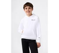 Kapuzensweatshirt CHAMPION "SPORTWEAR HOODIE Standard Fit", Jungen, Gr. M (140/146), wht, ns, Obermaterial: 73% Baumwolle, 27% Polyester, Bündchen, Sweatshirts, für Kinder (70544000-M) wht, ns