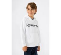 Kapuzensweatshirt CHAMPION "SPORTWEAR HOODIE Standard Fit", Jungen, Gr. M (140/146), wht, Obermaterial: 54% Baumwolle, 46% Polyester, Sweatshirts (28437522-M) wht