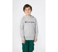 Kapuzensweatshirt CHAMPION "SPORTWEAR HOODIE Standard Fit", Jungen, Gr. XL (164/170), grau (noxm, ns), Obermaterial: 54% Baumwolle, 46% Polyester, normal, Rundhals, Sweatshirts, für Kinder, mit Kängur