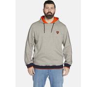 Kapuzensweatshirt CHARLES COLBY "Sweatshirt EARL MARCAS", Herren, Gr. 3XL, grau (hellgrau melange), Obermaterial: 67% Baumwolle CO. 31% Polyester COOLMAX PES(Coolmax). 2% Elasthan EL., Sweatshirts (76