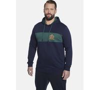 Kapuzensweatshirt CHARLES COLBY "Sweatshirt EARL TALIESIN", Herren, Gr. L, blau (dunkelblau), Obermaterial: 100% Baumwolle CO., Klassisch, normal, ohne Ausschnitt, Sweatshirts, mit Kapuze (76805832-L)