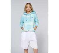 Kapuzensweatshirt CHIEMSEE, Damen, Gr. M (38/40), tropical breeze, 80% Baumwolle, 20% Polyester, Sweatshirts (64040567-M) tropical breeze