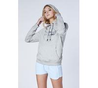 Kapuzensweatshirt CHIEMSEE, Damen, Gr. S (34/36), medium grau, metallic, 90% Baumwolle, 10% Viskose, Sweatshirts (72574555-S) medium grau, metallic