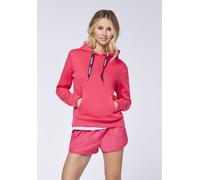 Kapuzensweatshirt CHIEMSEE, Damen, Gr. S (36), lila (raspberry), 60% Baumwolle, 40% Polyester, ohne Ausschnitt, Sweatshirts (69838436-S) raspberry