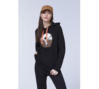 Kapuzensweatshirt CHIEMSEE, Damen, Gr. S (36), schwarz (schwarz beauty), 88% Baumwolle, 12% Polyester, Sweatshirts (46379305-S) schwarz beauty