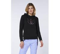 Kapuzensweatshirt CHIEMSEE, Damen, Gr. XS (32), deep schwarz, 88% Baumwolle, 12% Polyester, Sweatshirts (48437514-XS) deep schwarz