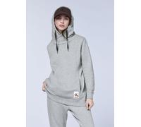 Kapuzensweatshirt CHIEMSEE, Damen, Gr. XS (34), neutral gray melange, 90% Baumwolle, 10% Viskose, Sweatshirts (98213048-XS) neutral gray melange