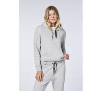 Kapuzensweatshirt CHIEMSEE, Damen, Gr. XXL (44), grau (neutral gray melange), 90% Baumwolle, 10% Viskose, ohne Ausschnitt, Sweatshirts (53965512-XXL) neutral gray melange
