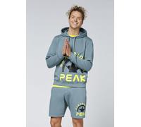 Kapuzensweatshirt CHIEMSEE, Herren, Gr. L (52/54), blau (blau stone), 60% Baumwolle, 40% Polyester, Sweatshirts (83904216-L) blau stone