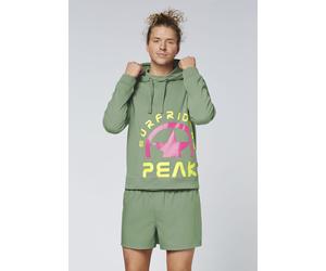 Kapuzensweatshirt CHIEMSEE, Herren, Gr. L (52/54), grün (laurel wreath), 60% Baumwolle, 40% Polyester, Sweatshirts (10685639-L) laurel wreath