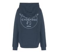 Kapuzensweatshirt CHIEMSEE, Jungen, Gr. 134/140, total eclipse, 80% Baumwolle, 20% Polyester, unifarben, regular fit, ohne Ausschnitt, Rippbündchen, Sweatshirts, - in softem Peached Finish (82838535-1