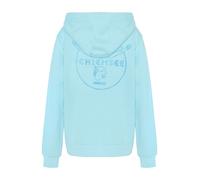 Kapuzensweatshirt CHIEMSEE, Jungen, Gr. 170/176, tropical breeze, 80% Baumwolle, 20% Polyester, unifarben, regular fit, ohne Ausschnitt, Rippbündchen, Sweatshirts, - in softem Peached Finish (92615843