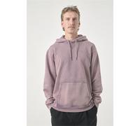 Kapuzensweatshirt CLEPTOMANICX "Boxy Hooded Ligull Washed", Herren, Gr. M, lila (flieder), 100% Baumwolle, bestickt, normal, ohne Ausschnitt, Sweatshirts, im lockeren Schnitt (17171613-M) flieder