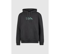 Kapuzensweatshirt CLEPTOMANICX "Classic Hooded Scribble Gull", Herren, Gr. L, grau, 100% Baumwolle, bedruckt, normal, ohne Ausschnitt, Sweatshirts, im lockeren Schnitt (64676059-L) grau