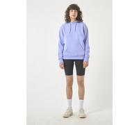 Kapuzensweatshirt CLEPTOMANICX "Hooded Ligull", Damen, Gr. M, lila (purpurviolett), 100% Baumwolle, unifarben, normal, Rundhals, Sweatshirts, mit lockerem Schnitt (54118166-M) purpurviolett