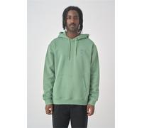Kapuzensweatshirt CLEPTOMANICX "Sketch Gull", Herren, Gr. XL, grün, 100% Baumwolle, bestickt, normal, ohne Ausschnitt, Sweatshirts, mit toller Stickerei auf der Brust (63331335-XL) grün