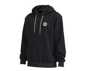 Kapuzensweatshirt CONVERSE "CHUCK PATCH HOODIE (CLASSIC FLEECE)", Herren, Gr. S, schwarz (converse schwarz 2), Obermaterial: 80% Baumwolle, 20% Polyester, normal, Rundhals, angesetztes Bündchen, Sweat