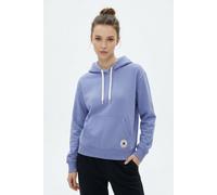 Kapuzensweatshirt CONVERSE "CHUCK PATCH HOODIE", Damen, Gr. XXL, lila (very pery), Obermaterial: 80% Baumwolle, 20% Polyester, Sweatshirts, mit Kapuze, Langarm, aus Baumwolle und Polyester (31497104-X