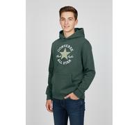 Kapuzensweatshirt CONVERSE "CNVB DISSECTED CHUCK RLX FIT F", Jungen, Gr. 134/140, grün (branch out), Obermaterial: 60% Baumwolle, 40% Polyester, normal, Rundhals, Sweatshirts, mit Kängurutasche (15243