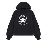 Kapuzensweatshirt CONVERSE "CNVG DISSECTED CTP HOODIE", Mädchen, Gr. 122/128 (S), schwarz, Obermaterial: 60% Baumwolle, 40% Polyester, Sweatshirts, mit angesetzter Kapuze, French-Terry-Material (52669