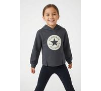 Kapuzensweatshirt CONVERSE "CNVG FRENCH TERRY BOXY HOODIE", Mädchen, Gr. 152/158 (XL), schwarz matter, Obermaterial: 60% Baumwolle, 40% Polyester, Sweatshirts, für Kinder und Jugendliche, sportlicher