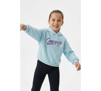 Kapuzensweatshirt CONVERSE "CNVG RELAXED GRAPHIC HOODIE", Mädchen, Gr. 122 (S), rained out, Obermaterial: 60% Baumwolle, 40% Polyester, Sweatshirts, für Kinder und Jugendliche, sportlicher Stil (56034