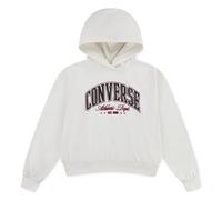 Kapuzensweatshirt CONVERSE "CNVG RELAXED GRAPHIC HOODIE", Mädchen, Gr. 128, egret, Obermaterial: 60% Baumwolle, 40% Polyester, Sweatshirts (99783001-128) egret