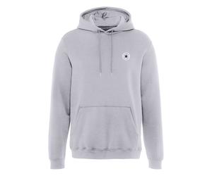 Kapuzensweatshirt CONVERSE "CONVERSE GO-TO CHUCK TAYLOR PATCH HOODIE", Herren, Gr. XS, grau (vintage grau), Sweatware, Obermaterial: 80% Baumwolle, 20% Polyester, Rippbündchen, Sweatshirts (30775265-X