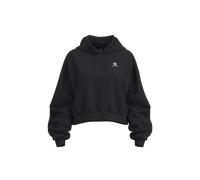 Kapuzensweatshirt CONVERSE "STAR CHEVRON HOODIE", Damen, Gr. L, converse schwarz, Obermaterial: 80% Baumwolle, 20% Polyester, kurz, Rundhals, angesetztes Bündchen, Sweatshirts (93195713-L) converse sc