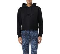 Kapuzensweatshirt, Damen, Gr. 36, schwarz, Sweatware, Obermaterial: 79% Baumwolle, 15% Polyester, 6% Elasthan, COMMA CASUAL IDENTITY, unifarben, casual, lässig geschnitten taillenbedeckt, Rundhals, La